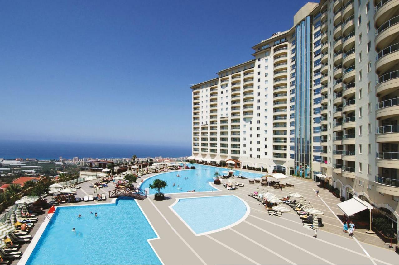 Gold City 1+1 Villa In Free Aquapark Alanya Exteriör bild